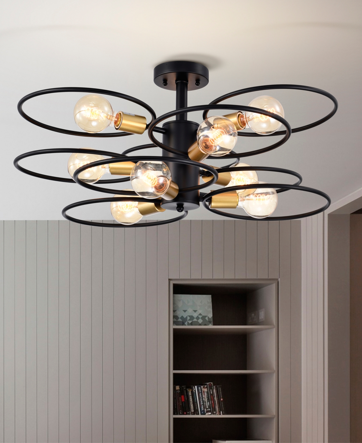Home Accessories 28" Camilla 9-light Indoor Semi-flush Mount Ceiling Light