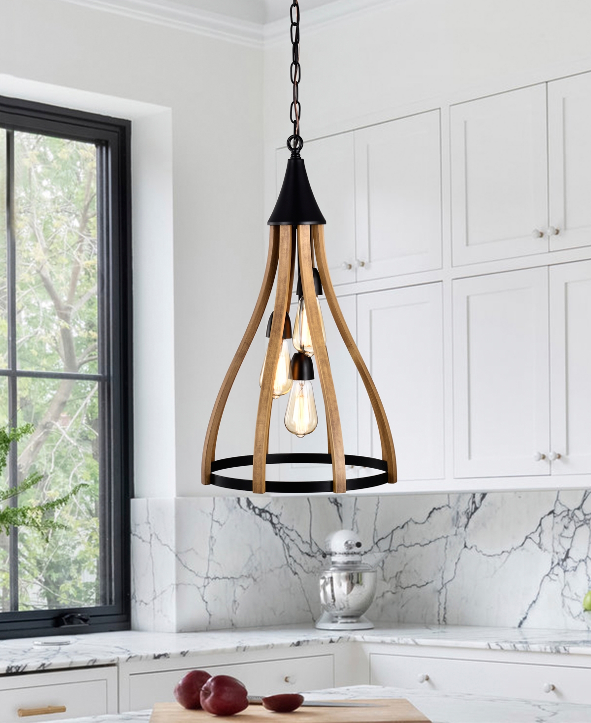 Home Accessories 15" Vissenta 3-light Indoor Chandelier
