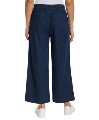 Women's High-Rise Soft-Drape Wide-Leg Pants 