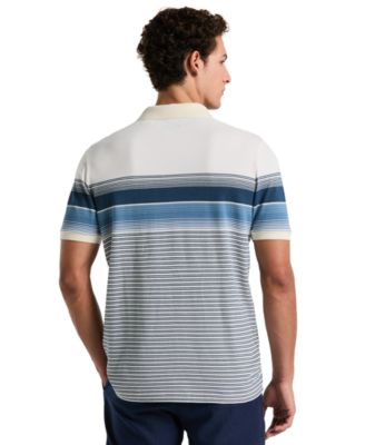 Оригинальная мужская приталенная рубашка поло из пике в полоску от Penguin