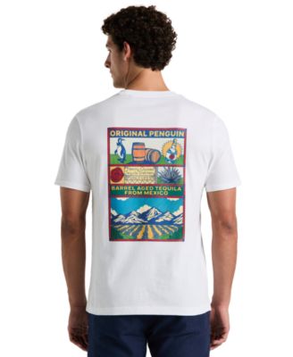 Оригинальная мужская футболка из джерси с графическим принтом Agave Tequila от Penguin, облегающая фигуру