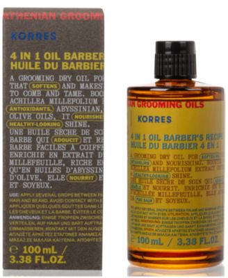 KORRES - Korres Athenian Grooming Barber's 4-In-1 Grooming Oil, 3.38 oz.