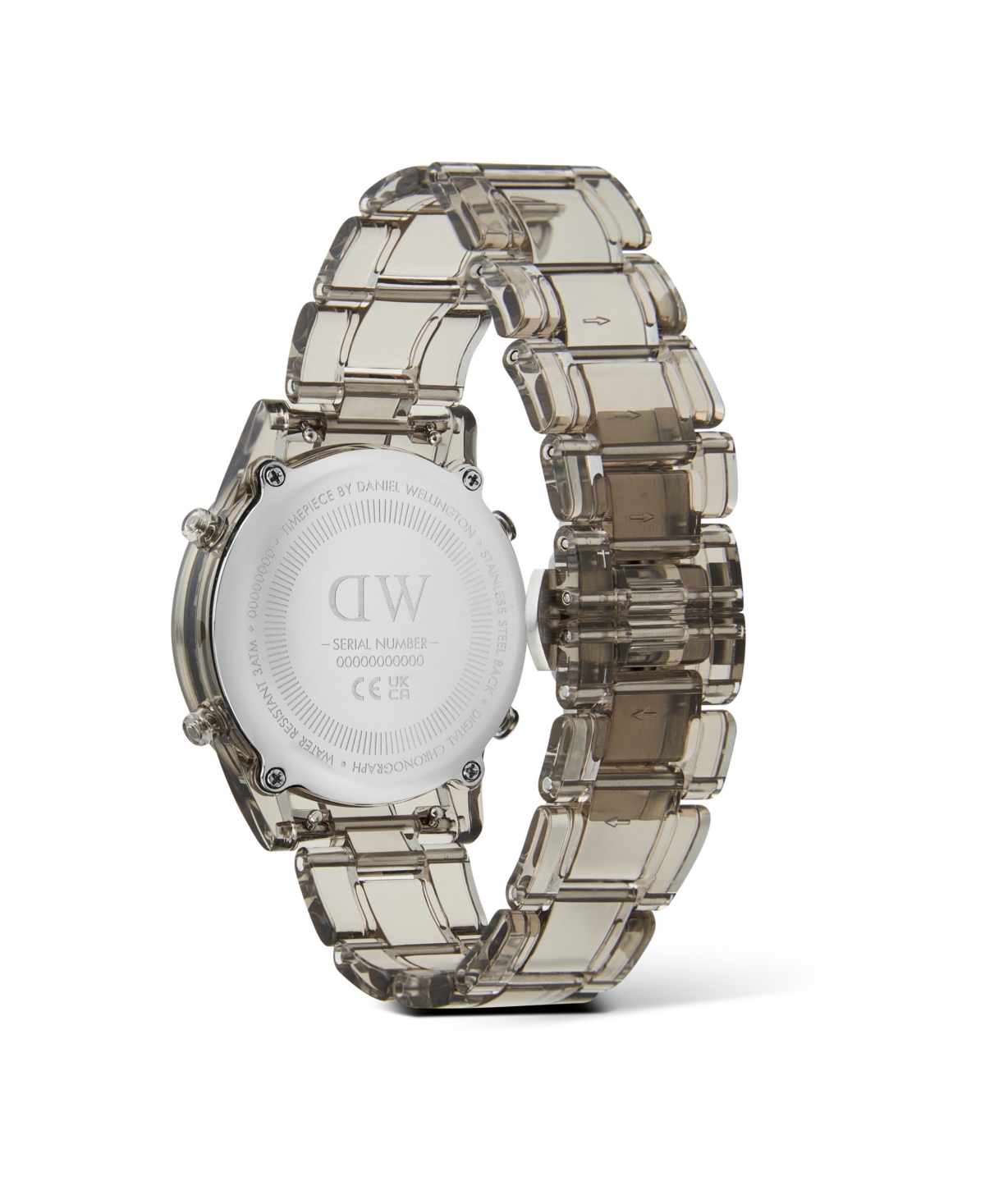 Daniel Wellington Women's Chronograph Gray Plastic Watch, 36mm