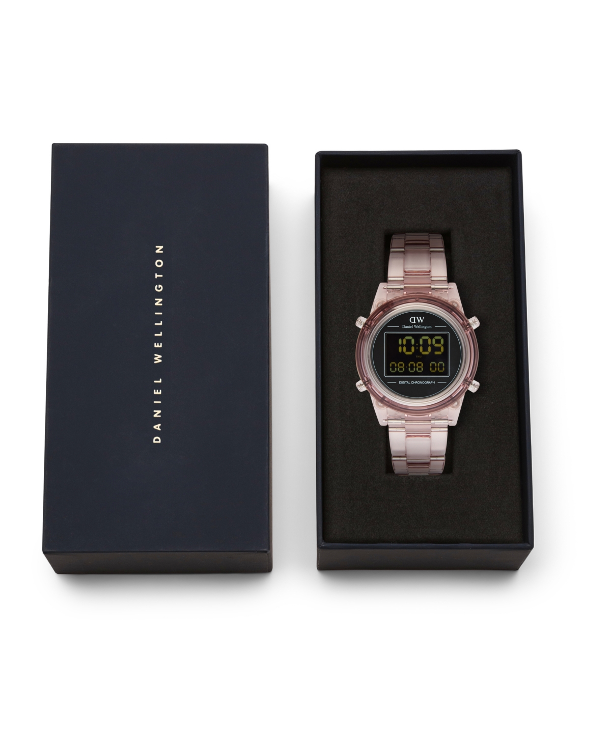 Daniel Wellington Women's Chronograph Pink Plastic Watch, 36mm