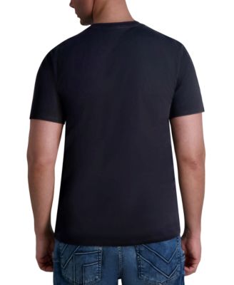 Мужская футболка с круглым вырезом и логотипом KARL LAGERFELD PARIS с коротким рукавом