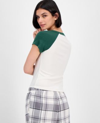 Juniors' Graphic Raglan T-Shirt