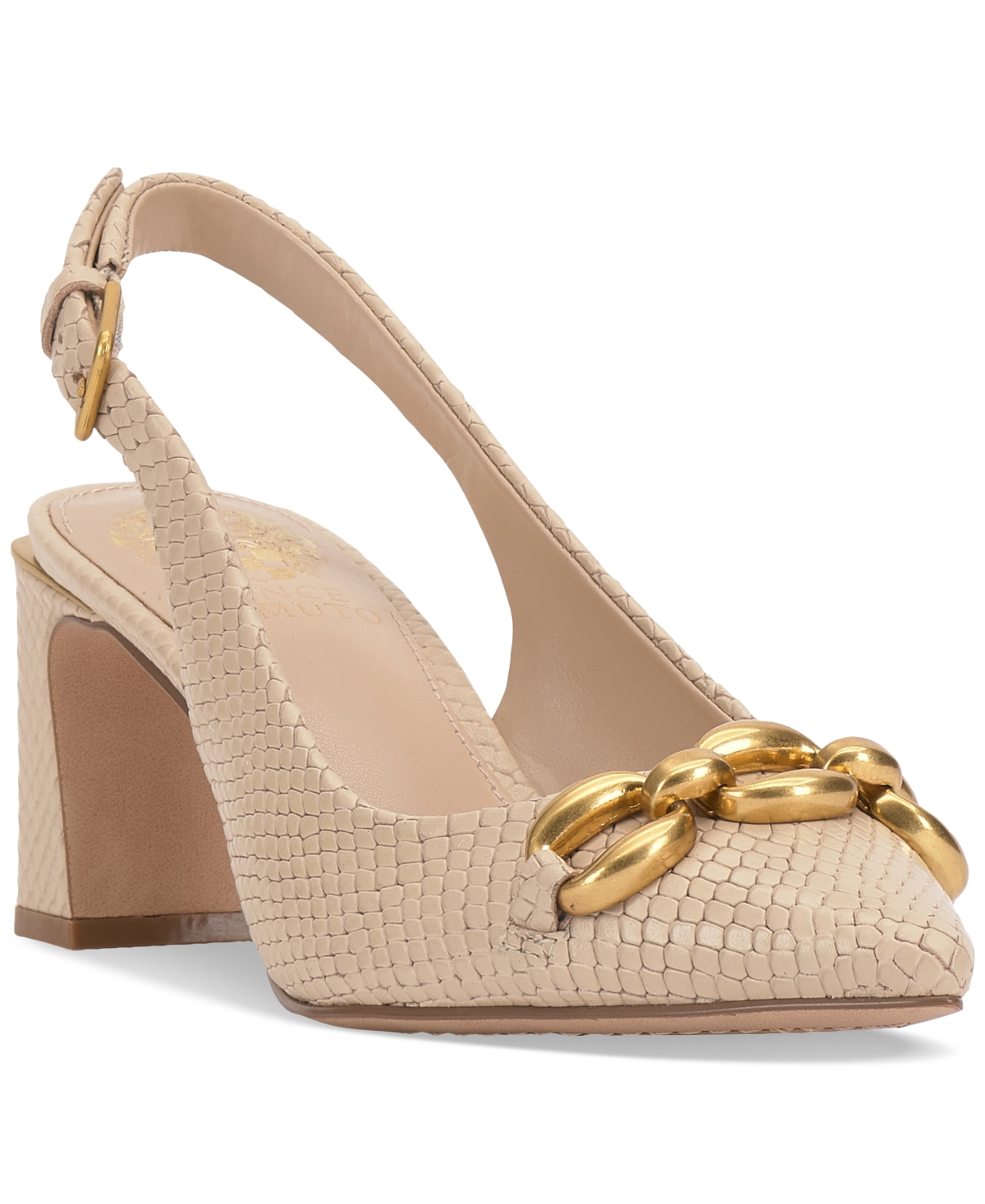 Vince Camuto Women's Hamden-o Chain Slingback Pumps