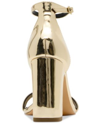 Sasha Two-Piece Block-Heel Dress Sandals