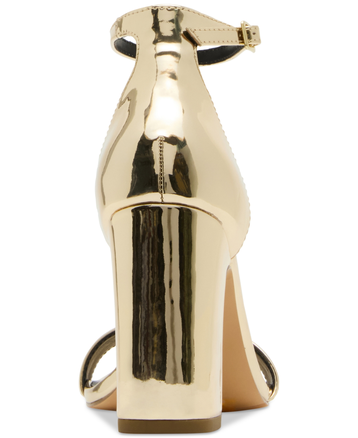 Madden Girl Sasha Two-piece Block-heel Dress Sandals In Gold