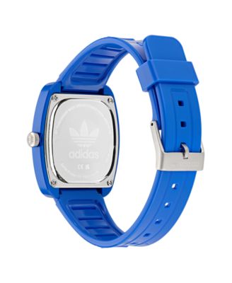 Unisex Analog Blue Polyurethane Watch, 37mm