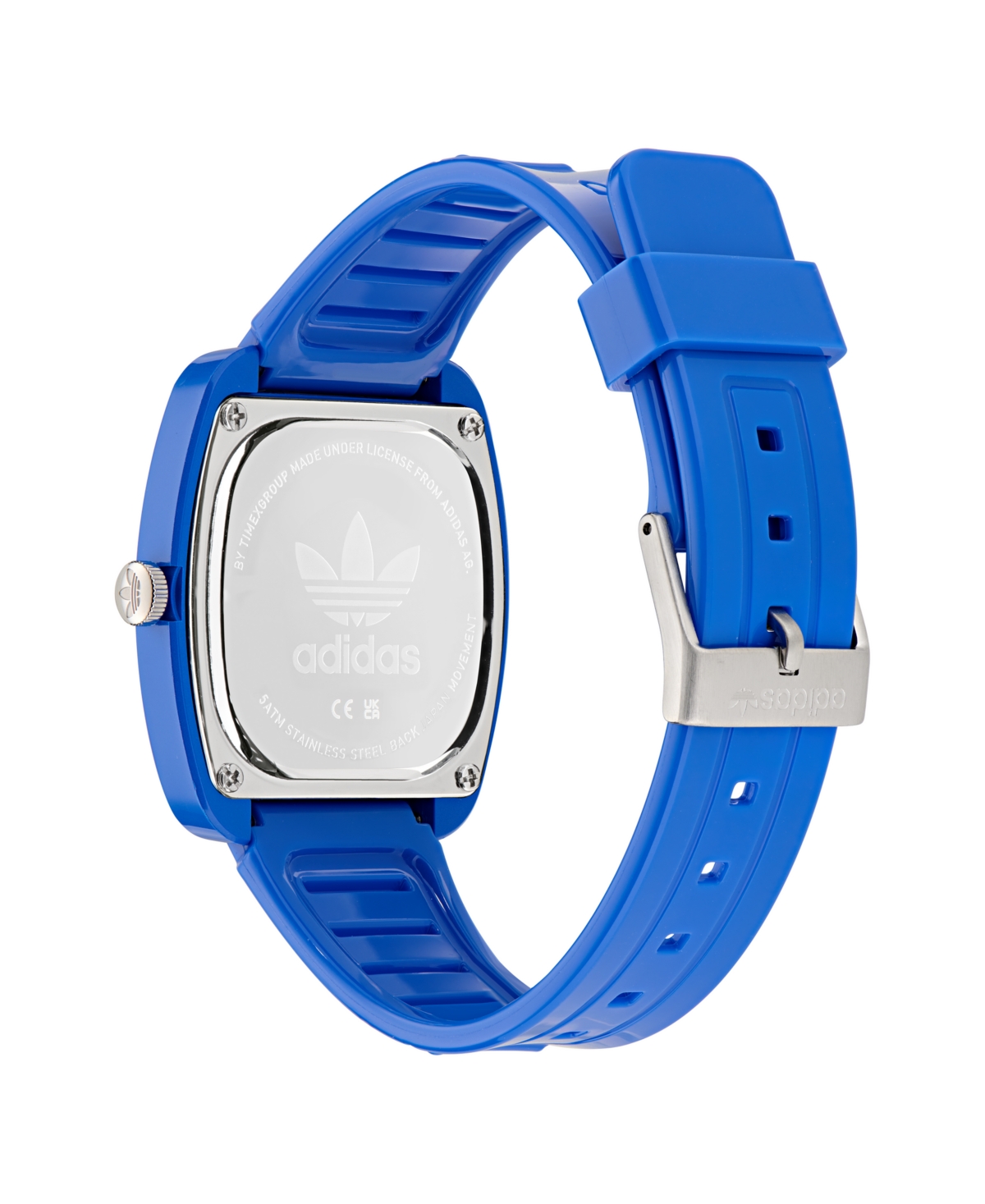 Shop Adidas Originals Unisex Analog Blue Polyurethane Watch, 37mm