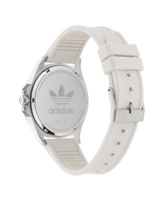 Unisex Analog White Silicone Watch, 40mm