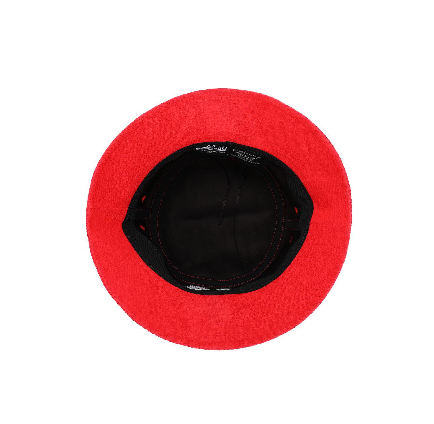 Men's Elmo Face Red Bucket Hat