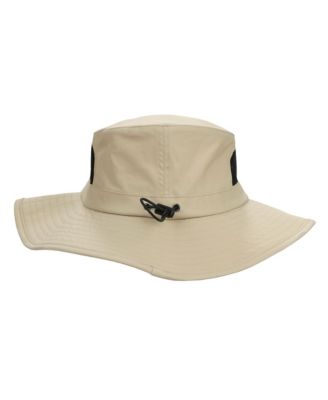 Men's 2-Pack Charcoal & Khaki Wide Brim Technical Boonie Sun Hat with Vented Mesh Piecing