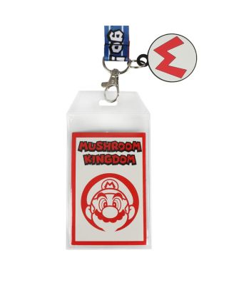 Officially Licensed Mario Lanyard with PVC Rubber Charm
