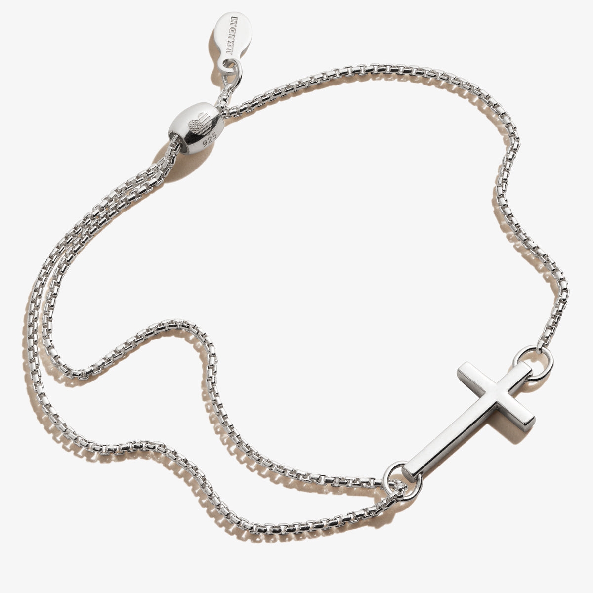 Cross Pull Chain Bracelet - Silver