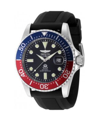 Мужские кварцевые часы Invicta 48215 Pro Diver с черным циферблатом и 3 стрелками