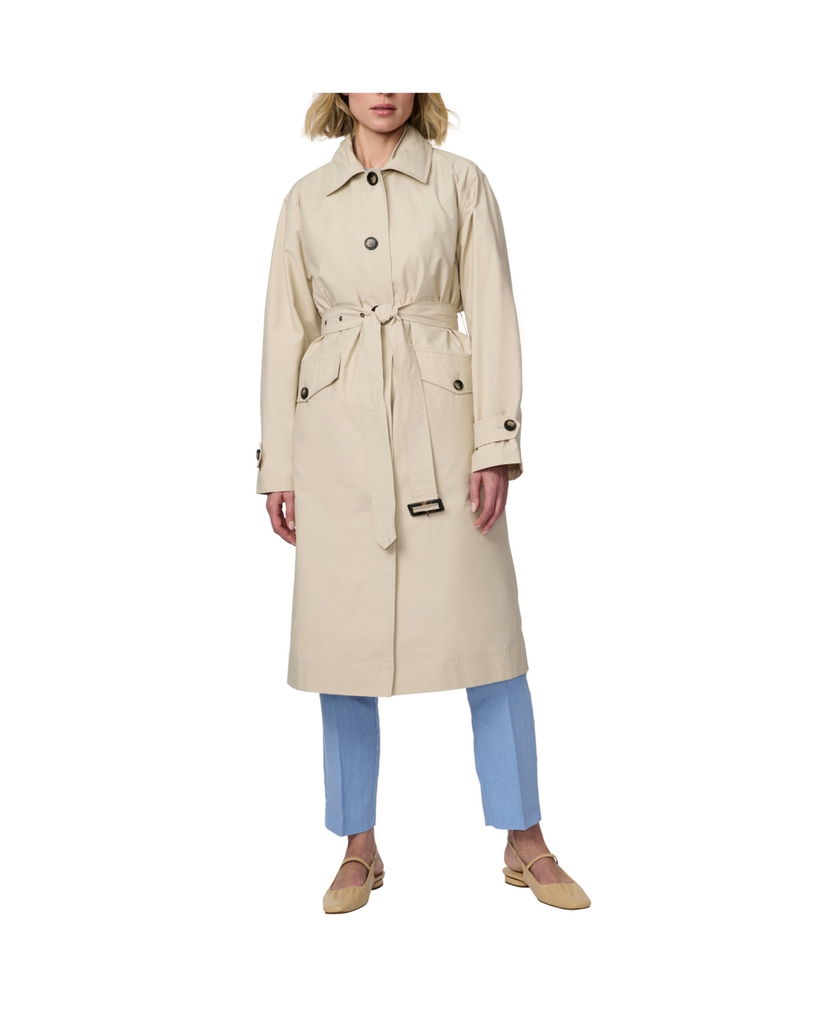 Women's Convertible Classic Trench - Bone