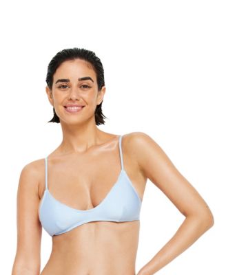 Women's Shimmer Scoop Neck Bikini Swimsuit Top Bra Sizing