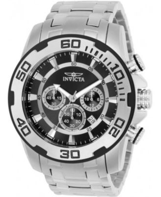 Мужские кварцевые часы Invicta 22318 Pro Diver с хронографом и черным циферблатом