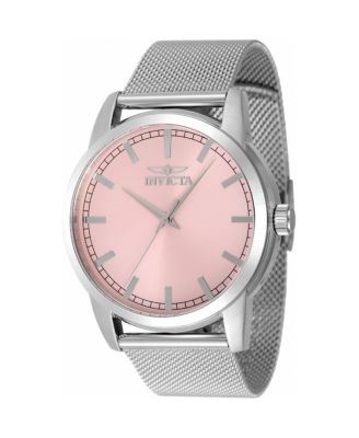 Мужские часы Invicta 48510 Celestial Quartz с розовым циферблатом и 3 стрелками.