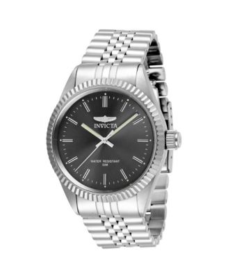 Мужские кварцевые часы Invicta 29372 Specialty с 3 стрелками и угольным циферблатом