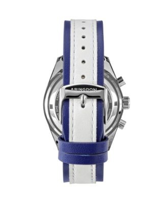 Women's Jordan Chronograph Multifunctional Cobra Blue Leather Strap Watch, 40mm
