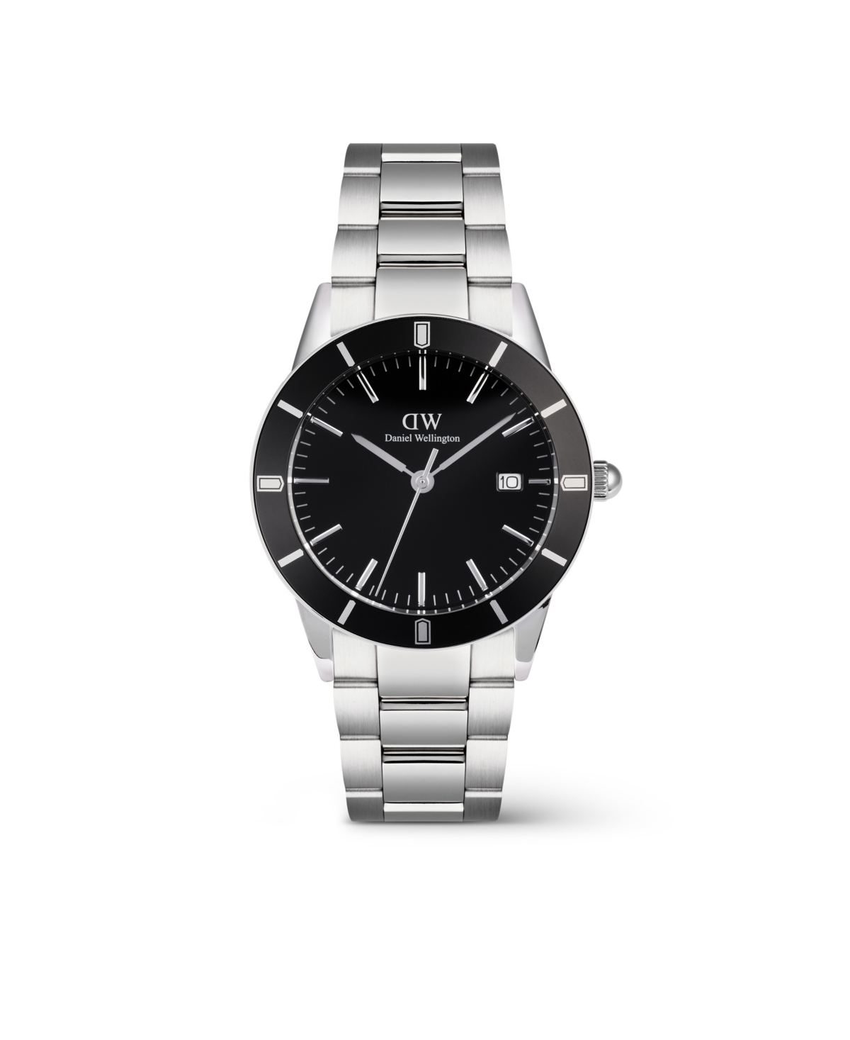 Men's Analog Silver Tone Stainless-Steel Watch, 40mm - Silver-tone