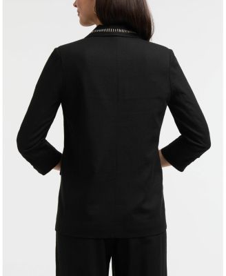 Women's Tailored Linen-Blend Blazer