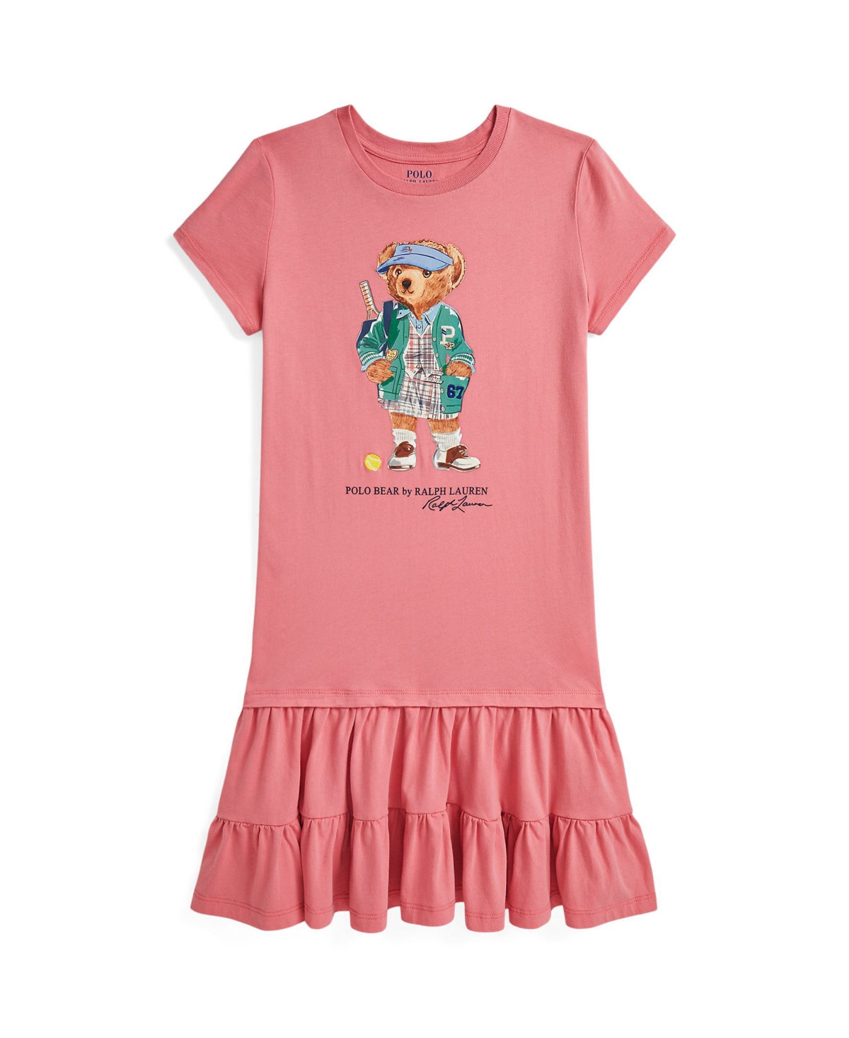Polo Ralph Lauren Ralph Lauren Polo Bear Tiered Cotton Jersey Dress