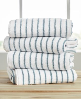 Cabana Stripe Cotton Beach Towels Set,  30" x 70"