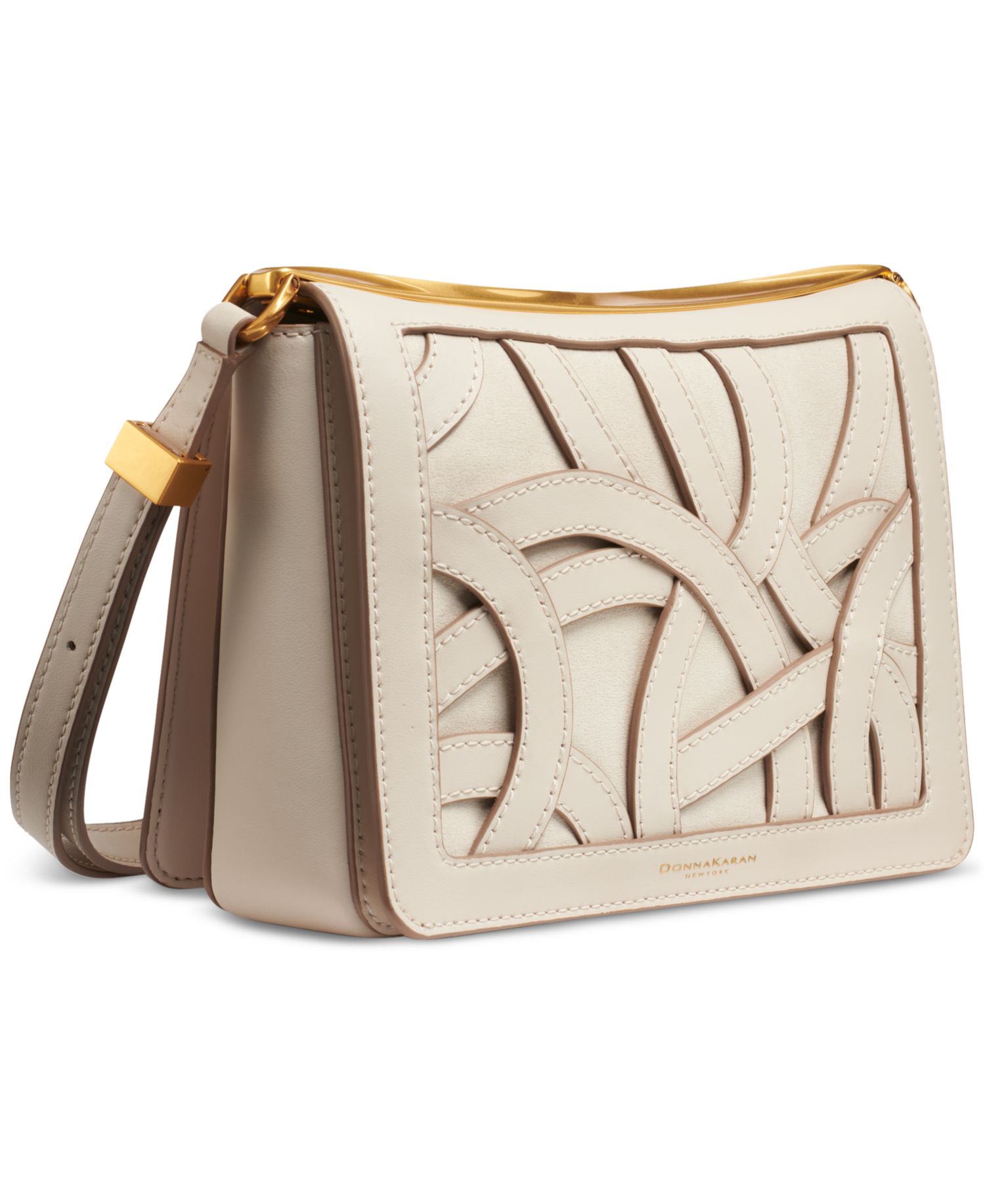 Jericho Woven Leather Floral Small Shoulder Bag