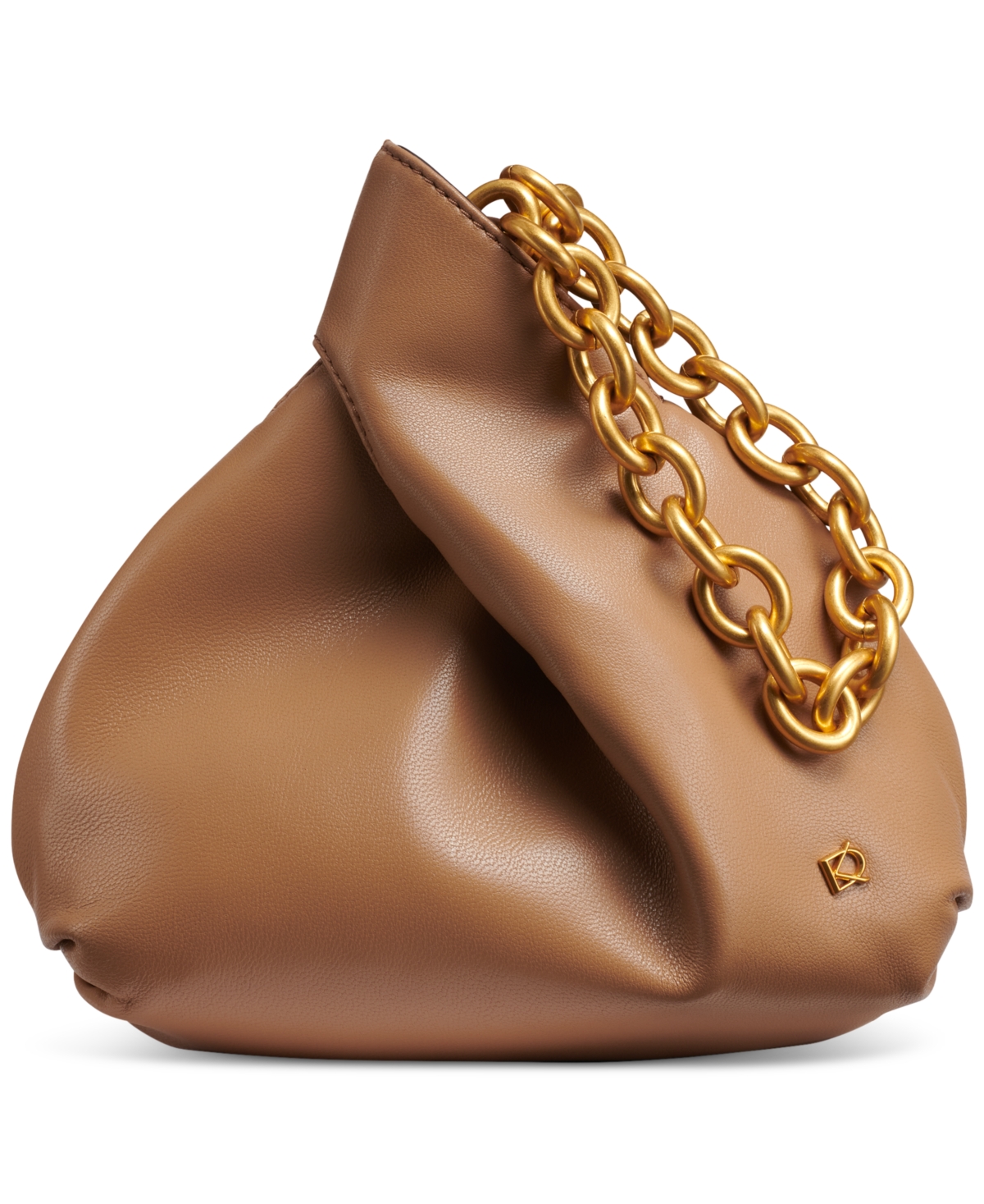 Donna Karan Lawrence Leather Wristlet With Chain Strap