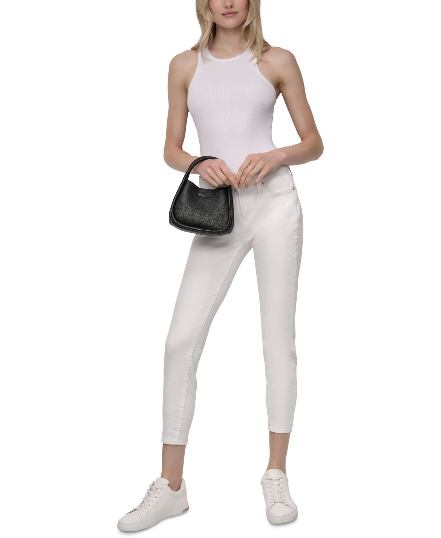 Женская сумка DKNY Capri Mini Hobo Crossbody, цвет: Cappucino — фото 5