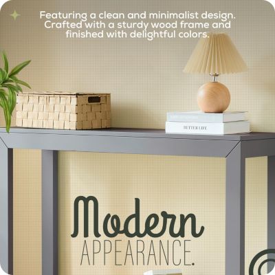 44" Russel Long Console Table - Minimalist and Slim Entryway Table for Decorative Displays, Sofa Table