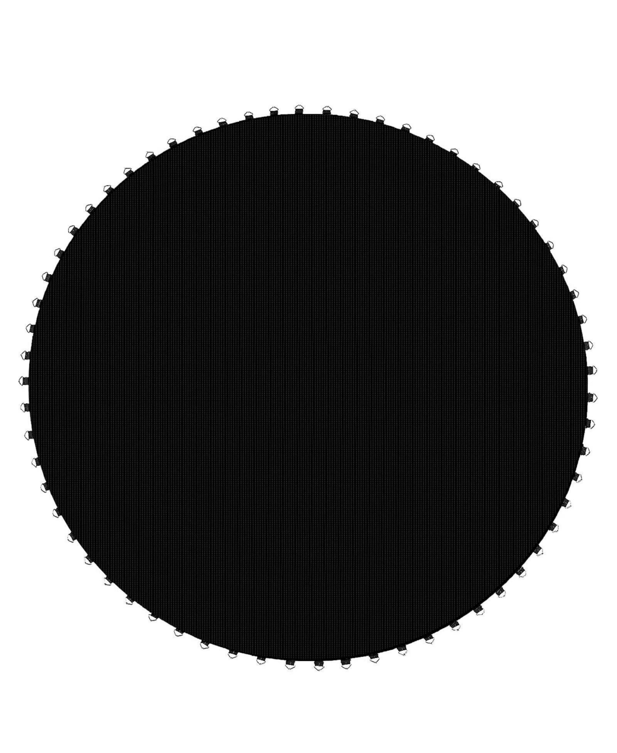 High-Elastic Pp Replacement Jumping Mat - Black