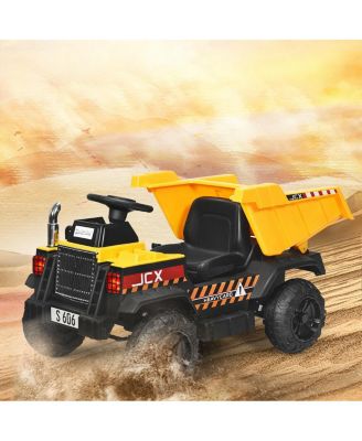12V Battery Kids Ride On Dump Truck with Electric Bucket and Dump Bed