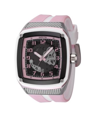 Men's 48069 Invicta Racing Quartz Multifunction Pink, Gunmetal Dial Watch