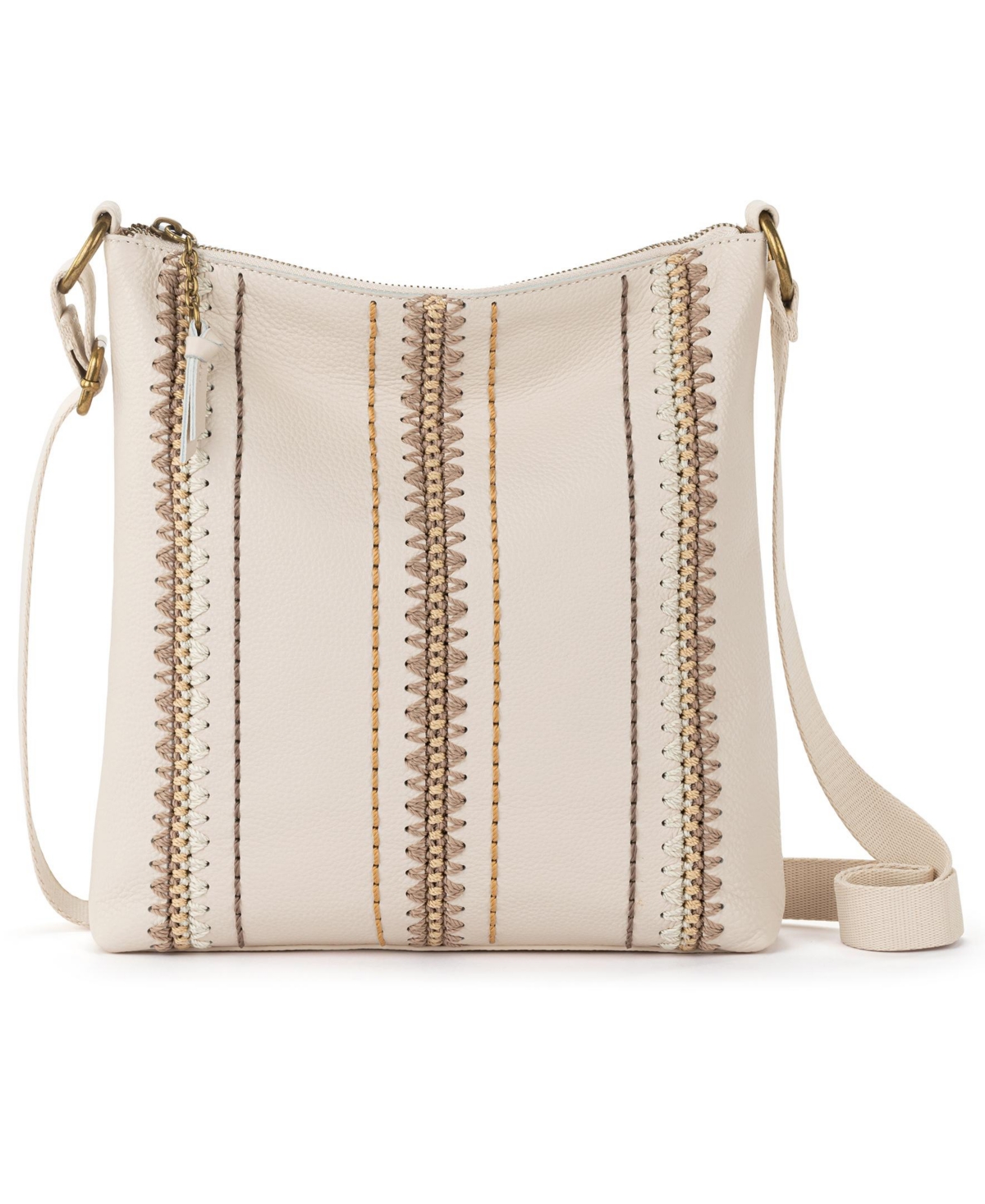 Women's Lucia Leather Crossbody Bag - Stone Neutral Seminyak