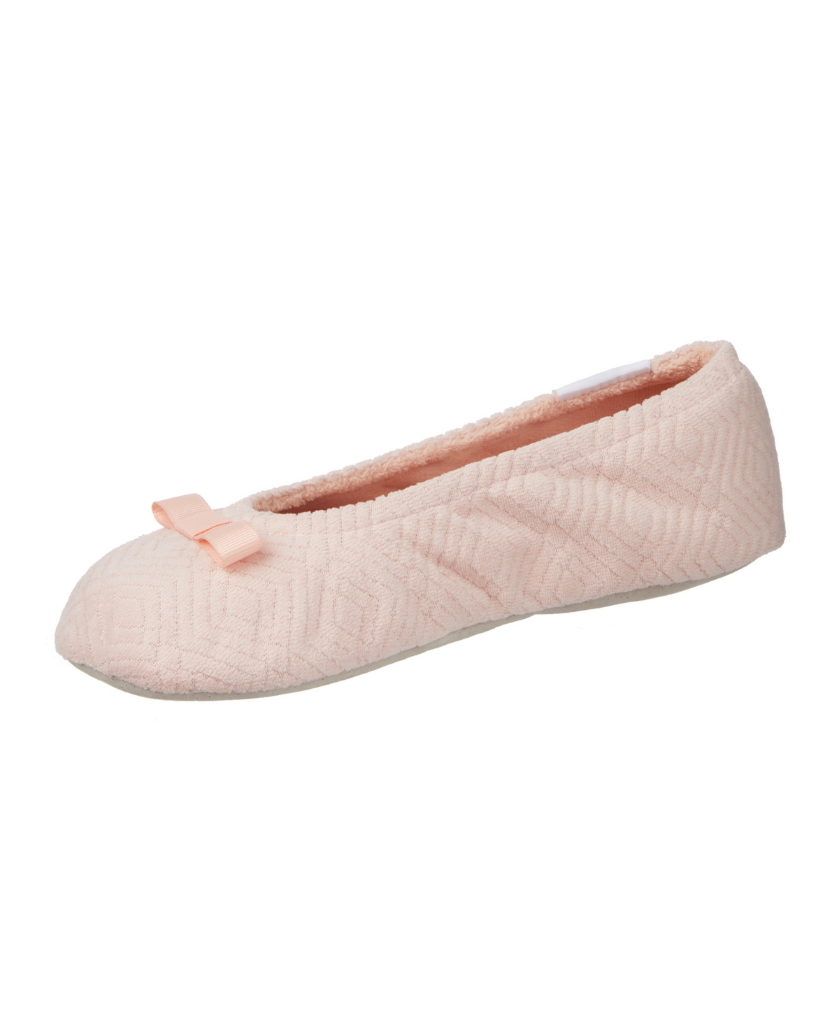 Isotoner Signature Women's Gemma Microterry Ballerina Slippers In Pink