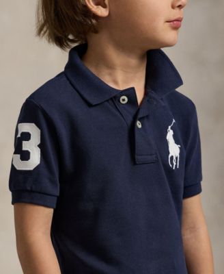 Toddler and Little Boys Big Pony Cotton Mesh Polo