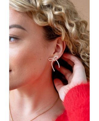 Pearl Bow Earring