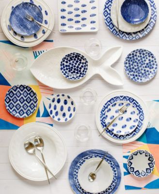 Santorini Assorted Cocktail Plates - Set of 4