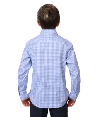 Big Boys Signature Gingham Long Sleeve Shirt