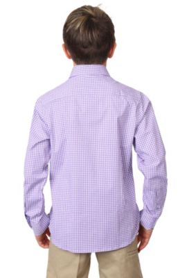 Big Boys Signature Gingham Long Sleeve Shirt
