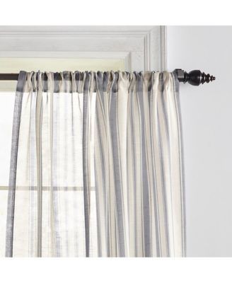 Hampton Stripe Sheer Window Curtain