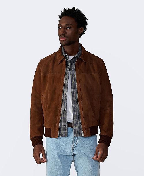 alfani Furniq UK Men's Men s Suede Bomber Jacket Created for Macy s Men's Fashion & Accessories