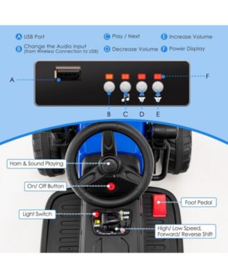 12V Kids Ride on Road Roller with 2.4G Remote Control
