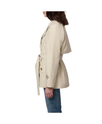 Women's Belted Short Trench