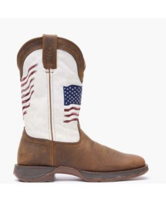 Lady Rebel by Women's Distressed Flag Embroidery Western Boot
